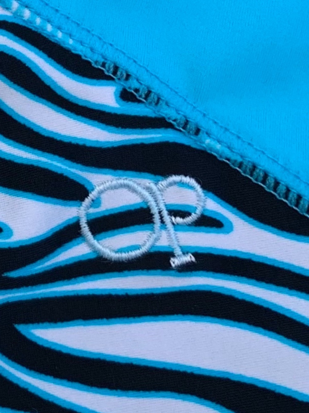 Op Rashguard Sun Shirt Zebra Print size 6/6x - Picture 4 of 4